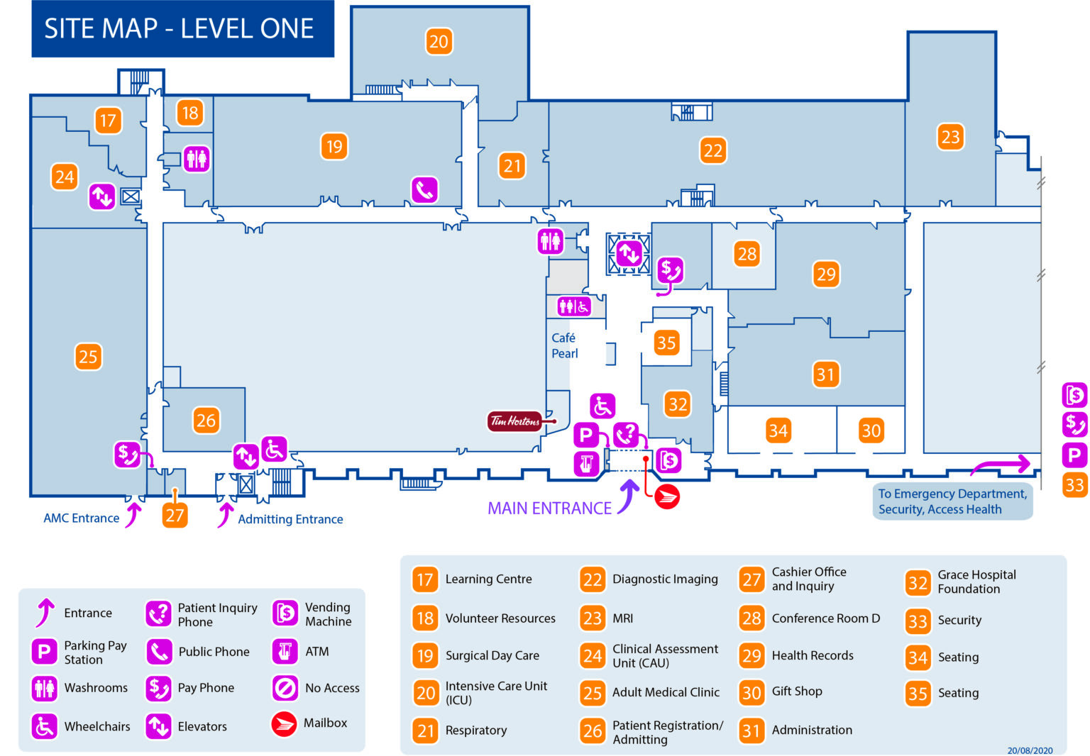 Maps, Directions & Parking - Grace Hospital