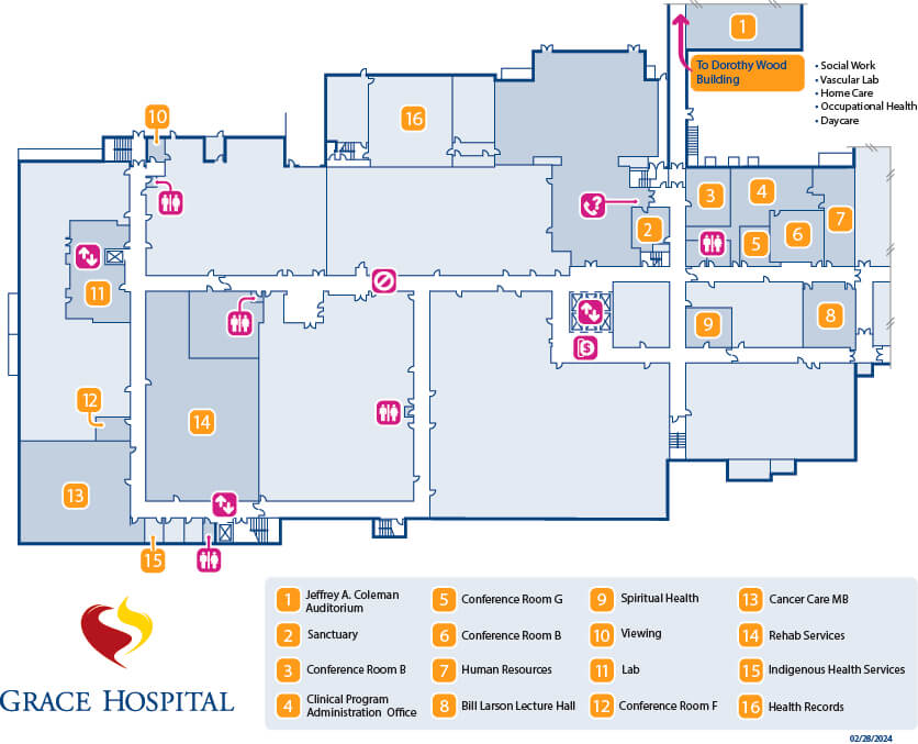 Maps, Directions & Parking - Grace Hospital